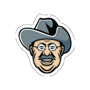 Teddy Roosevelt Tu Sticker by Trout Unlimited