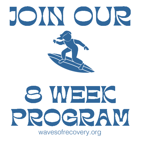 Waves of Recovery Sticker