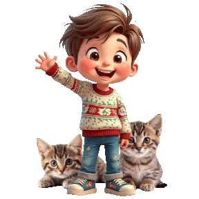 Boys Girls Ugly Sweater Sticker