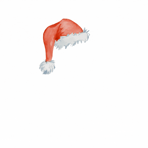 Santa Hat Dog GIF by Rufus Wainwright