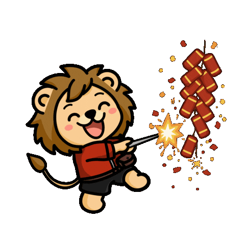 Happy Fireworks Sticker by KenShop SG