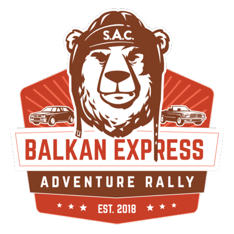 East Europe Bear Sticker by Superlative Adventure Club