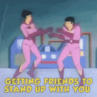 Gif For Friendship  Friends Swinging Gif @