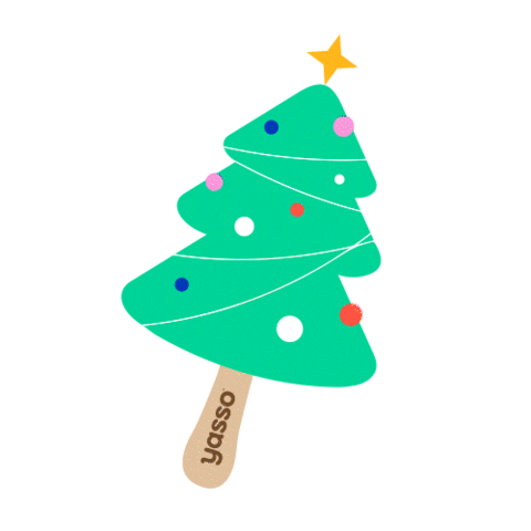 Christmas Tree Sticker by Yasso Frozen Greek Yogurt