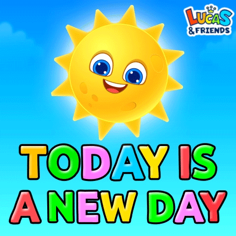 Good Morning Sun GIF by Lucas and Friends by RV AppStudios