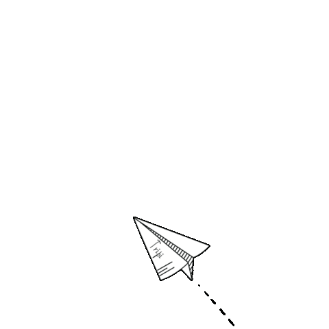 Plane Sticker by CORAZON YOGI