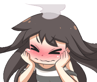 blush reaction gif