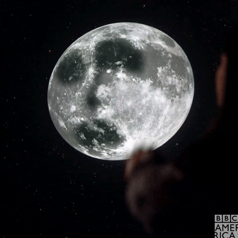 Man On The Moon Space GIF by BBC America