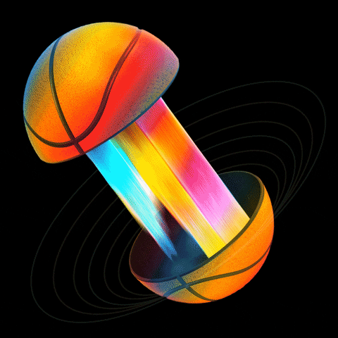 Basketball Rainbow GIF