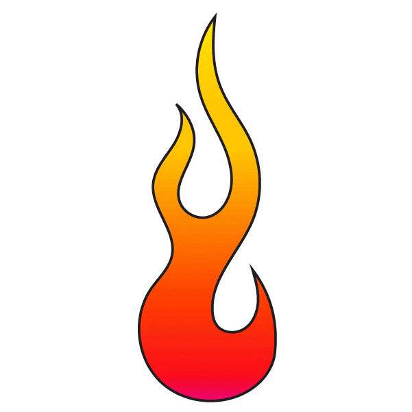 Fire Flames Sticker by ICETEESHOP