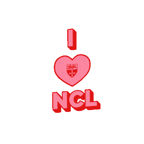 Heart Love Sticker by Newcastle University