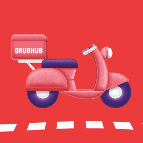 Grubhub food yum delivery delicious GIF