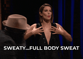 Sweating Tonight Show GIF by The Tonight Show Starring Jimmy Fallon