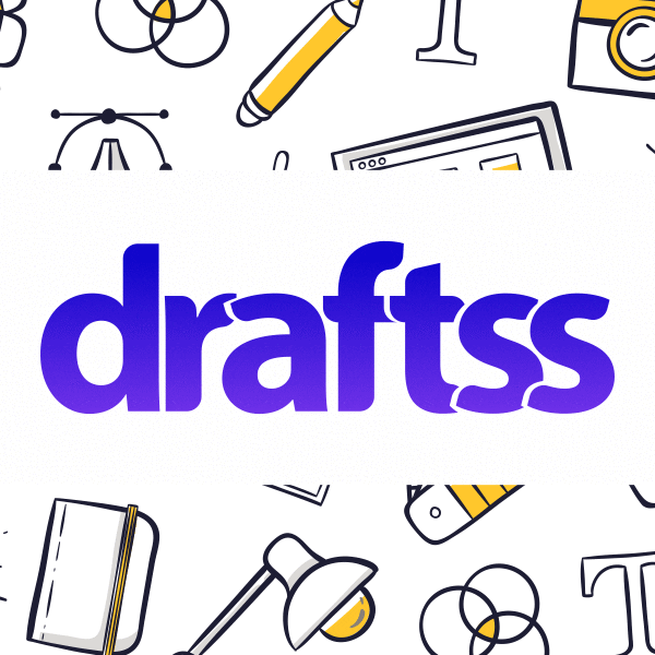 Draftss logo branding logo design logo animation GIF