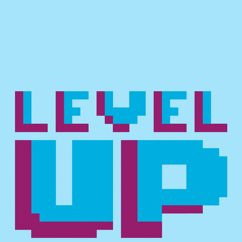 Level Up Pixel GIF by Deutsche Familienversicherung