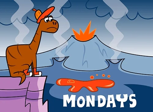 Monday Dinosaur GIF