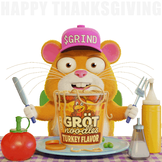 Instant Noodles Thanksgiving Sticker by Grind