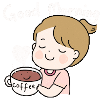 Good Morning Coffee Sticker by 大姚Dayao