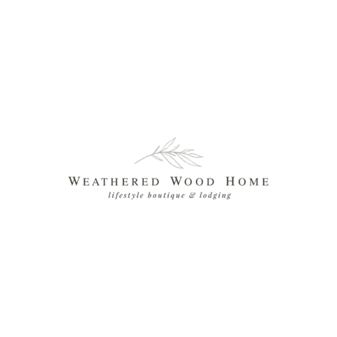 Weathered Wood Home Sticker