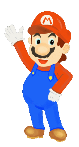 Super Mario Hello Sticker