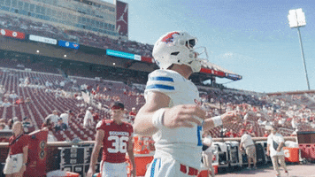 Jumping Lets Go GIF by SMU Football