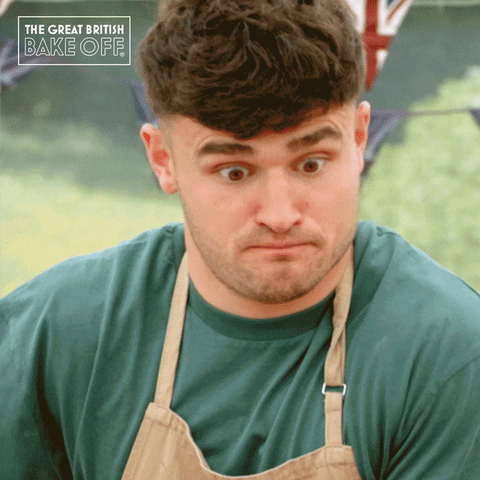 Surprise Wow GIF by The Great British Bake Off