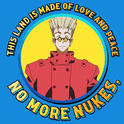 This land is made of love and peace, no more nukes