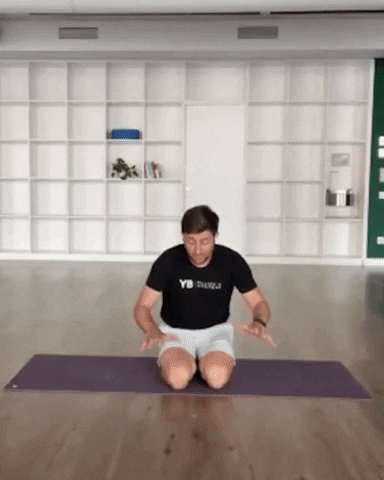 Yoga Pose Kicking GIF by YOGABODY
