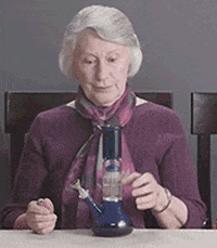 Old Lady Bong GIFs - Get the best GIF on GIPHY