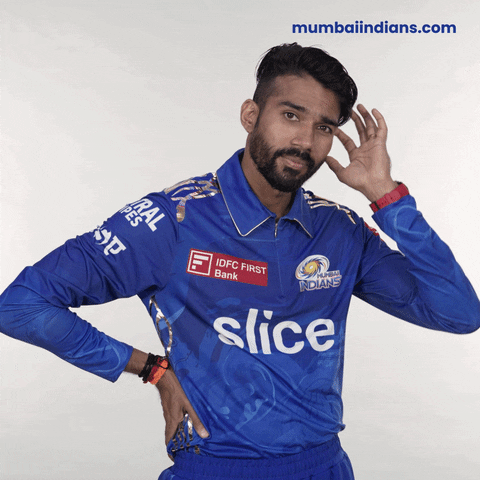 Confused Sandeep Warrier GIF by Mumbai Indians