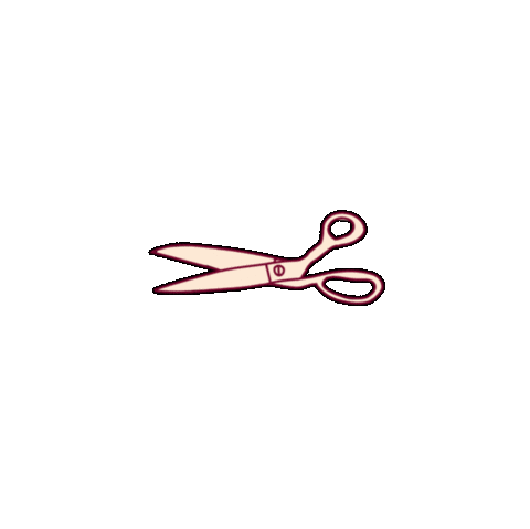 Scissors Stationery Sticker by studioemery