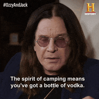 Camping Ozzy Osbourne GIF by Sky HISTORY UK