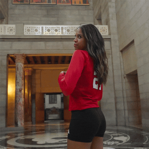 Nebraska Volleyball GIF by Huskers