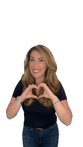 Heart Hands Smile Sticker by LindsayJackman