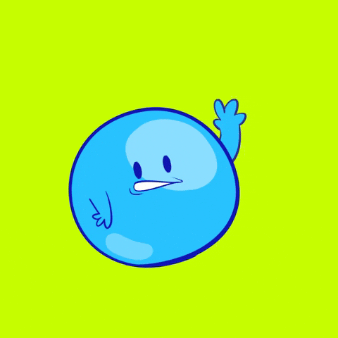 Waving Blue Ball GIF