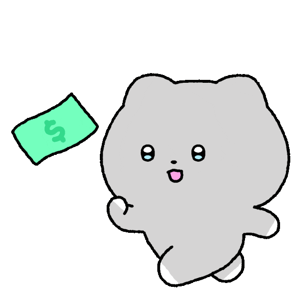 Cat Money Sticker