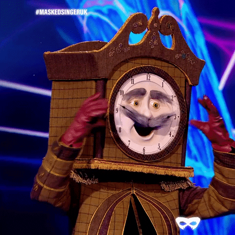 Grandfather Clock GIF by The Masked Singer UK