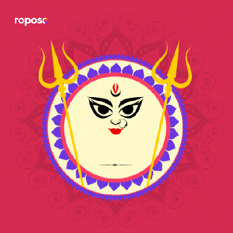 Durga Puja Celebration GIF by Roposo