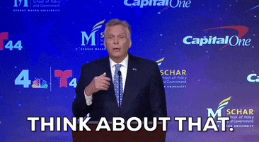 Think About That Terry Mcauliffe GIF by GIPHY News