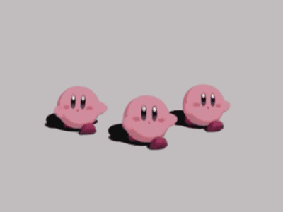 New trending GIF tagged walking kirby marching via… | Trending Gifs