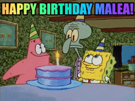Happy Birthday Spongebob Patrick GIF
