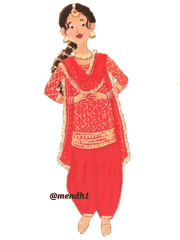 Indian Saree Sticker