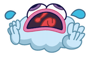 Sad Panic Sticker