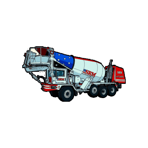 Cement Concrete Truck Sticker by SRM Concrete