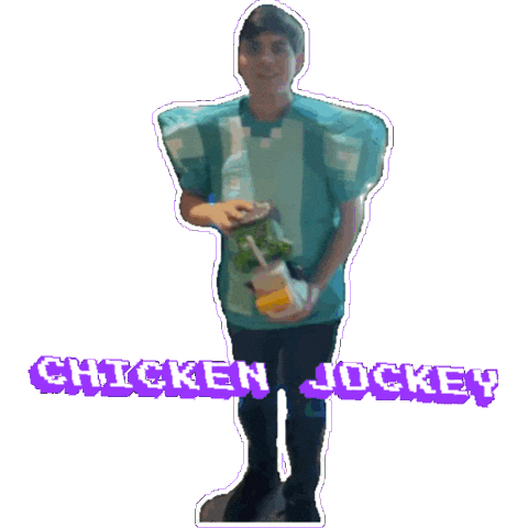 Chicken Jockey Sticker