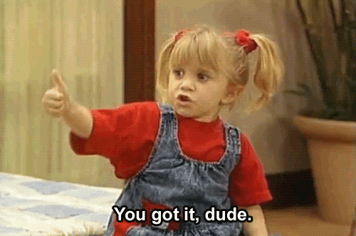  thumbs up full house michelle no problem np GIF
