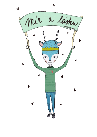 Peace Love Sticker by MMMoje