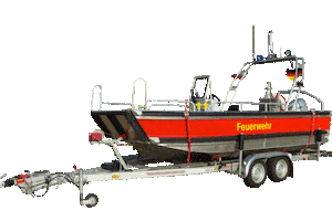 Boot Freiwilligefeuerwehr Sticker by Feuerwehr Tönning