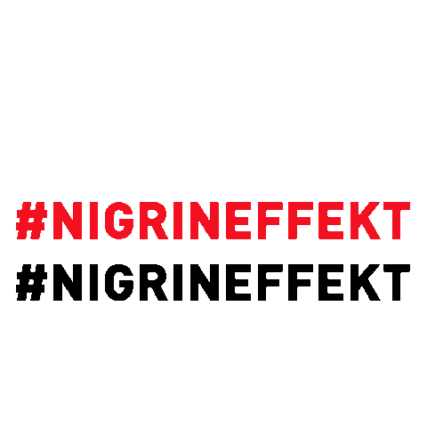 Nigrineffekt Sticker by NIGRIN