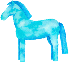 Watercolour Aquarell Sticker